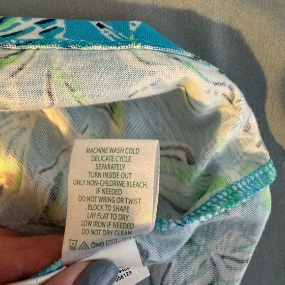 Lilly Pulitzer Loran Swing Dress. Turquoise Oasis. Size XL. - Picture 10 of 11